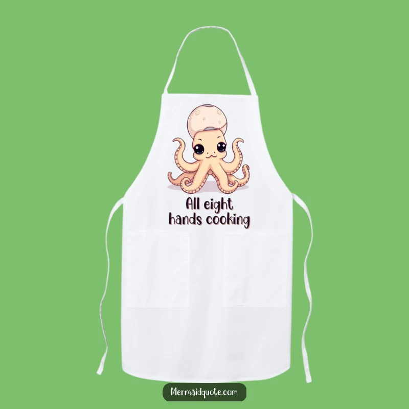 Funny Octopus Seashell Cooking Apron - Chef's Hilarious Kitchen Gift