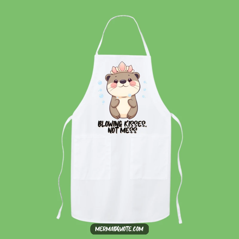 Funny Kawaii Otter Apron: Cook with Cute Charm, A Delightful Funny Gift