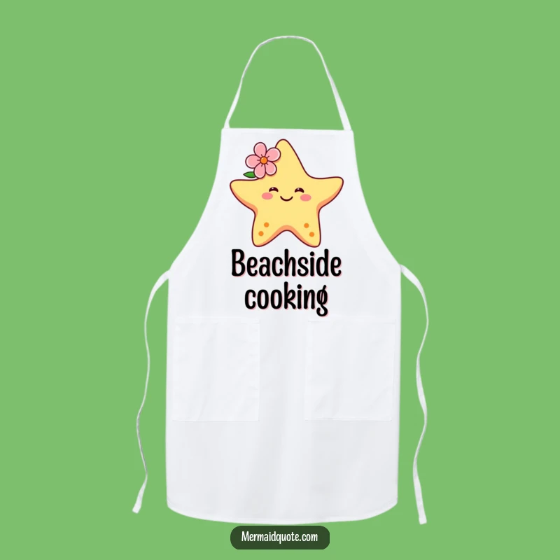 Funny Dancing Starfish Apron - Cook with Tropical Flair!