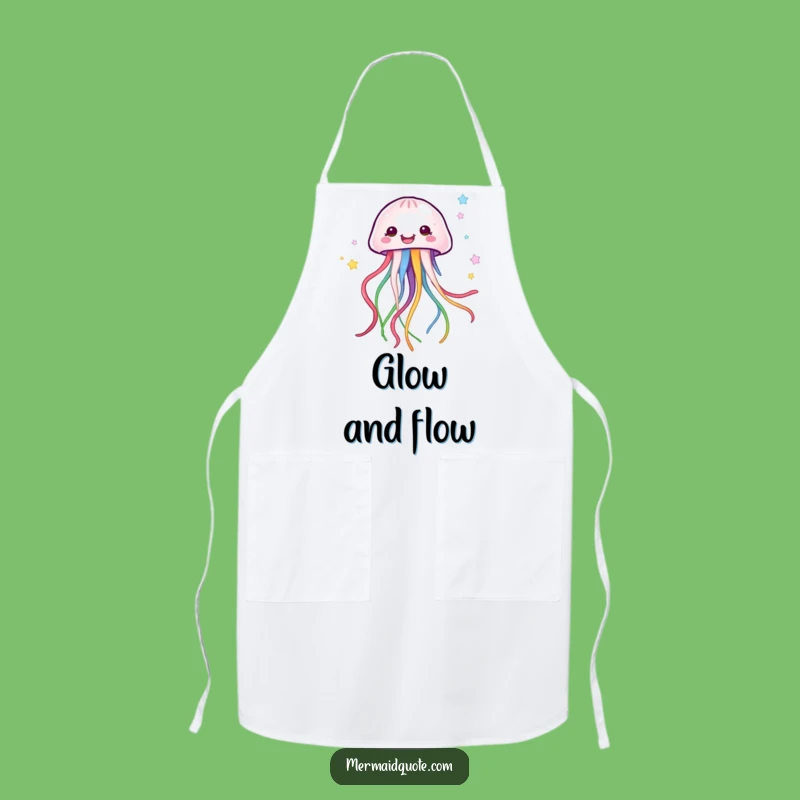 Funny Jellyfish Apron - Colorful Ribbons Cooking Fun, Humorous Funny Gift for Chefs