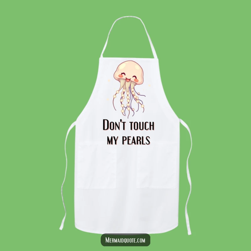 Funny Jellyfish Pearl Chef Apron - Hilarious Cooking Companion Gift!