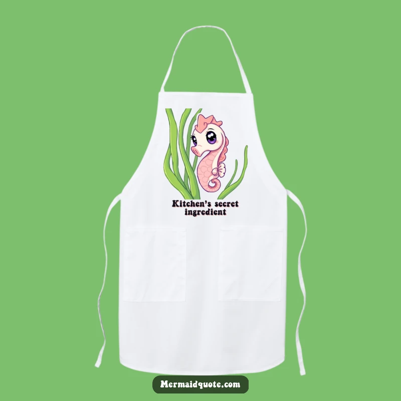 Funny Seahorse Apron: Add Oceanic Curiosity to Your Cooking!