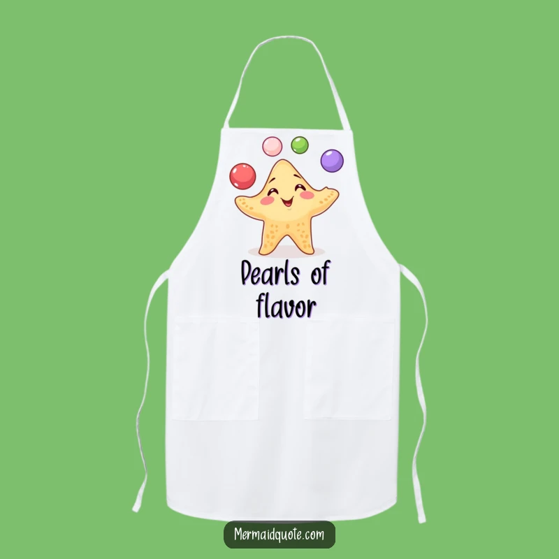 Funny Starfish Apron: Kitchen Juggler Extraordinaire, a Unique Funny Gift!