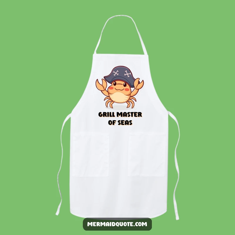 Funny Crab Pirate Apron: Cook Like a Captain With Humorous Flair!