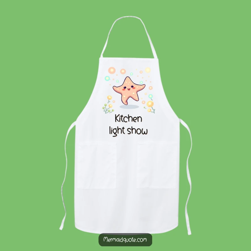 Funny Starfish Dancing Apron - Kitchen Fun & Glowing Cook Gift