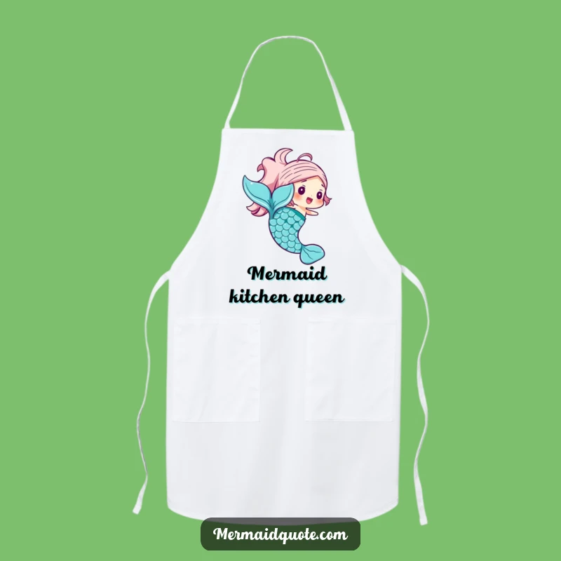 Funny Mermaid Tail Apron: Kitchen Magic with Joyful Swish Gift