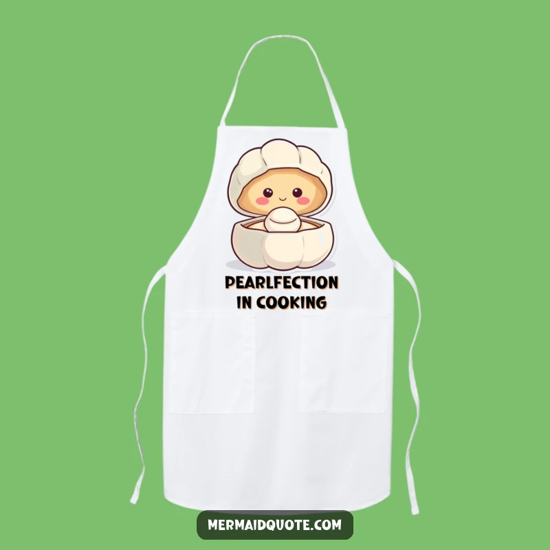 Funny Smiling Clam Kitchen Apron: Cook with Joy and Laughter