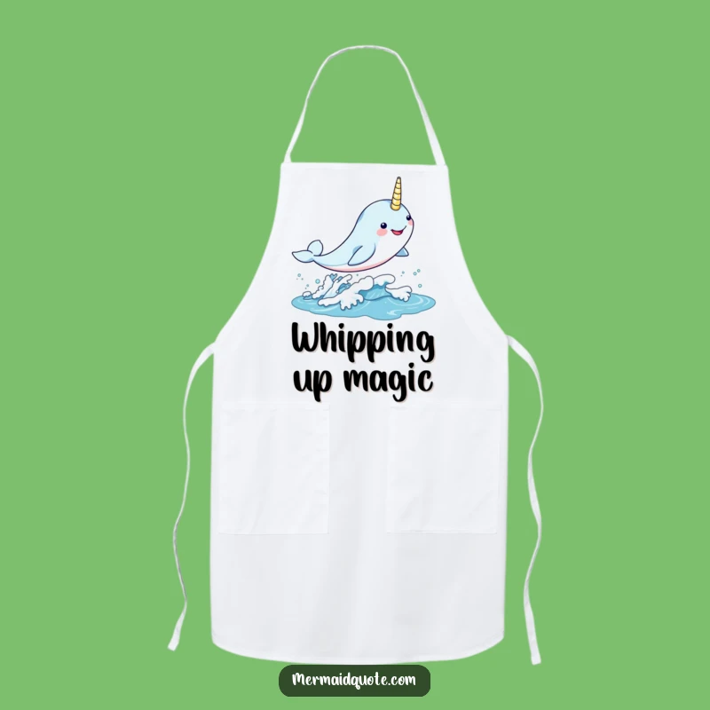 Funny Kawaii Narwhal Apron: Cook with Magic, A Delightful Funny Gift