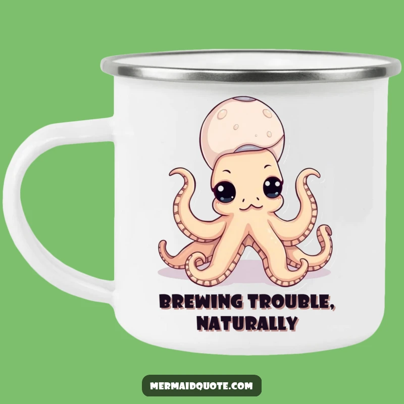 Funny Octopus Seashell Camp Mug - Adventure-Ready Hilarious Gift