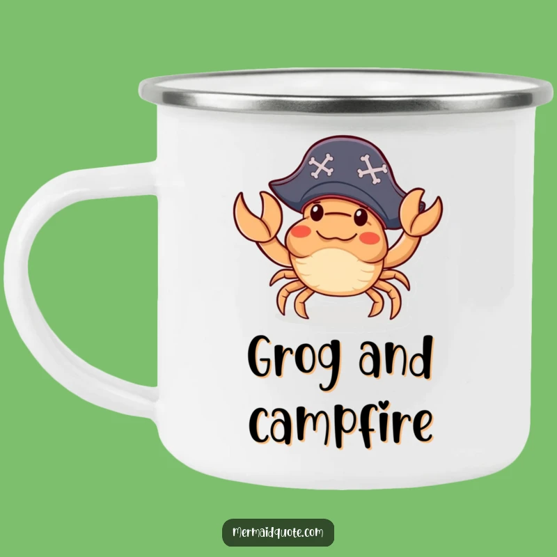 Funny Crab Pirate Camping Mug: Adventure Fuel for the Bold!