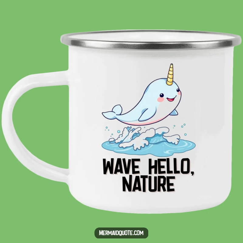Funny Kawaii Narwhal Camping Mug: Ocean Adventure, A Fun Funny Gift