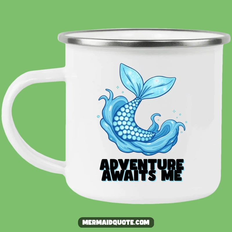 Funny Mermaid Tail Camping Mug: Adventure Fuel for Dreamers