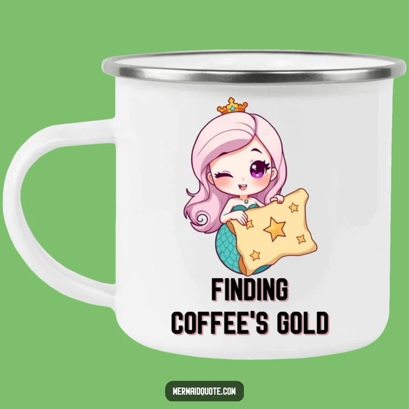 Funny Mermaid Treasure Camp Mug - Hilarious Map Gift for Outdoors