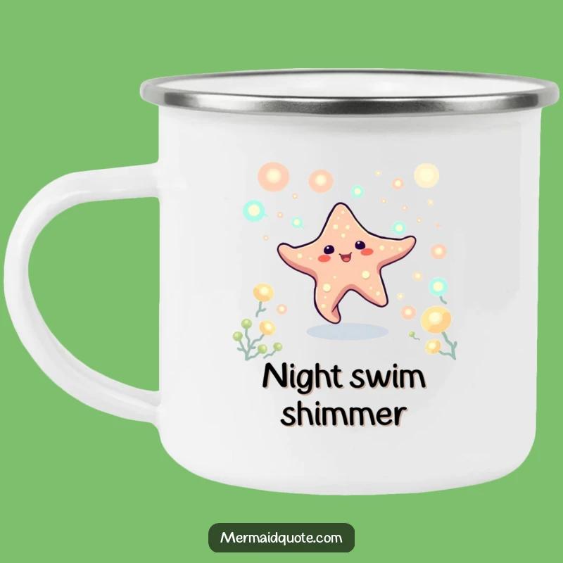 Funny Starfish Dancing Camping Mug - Glowing Coffee for Ocean Lovers