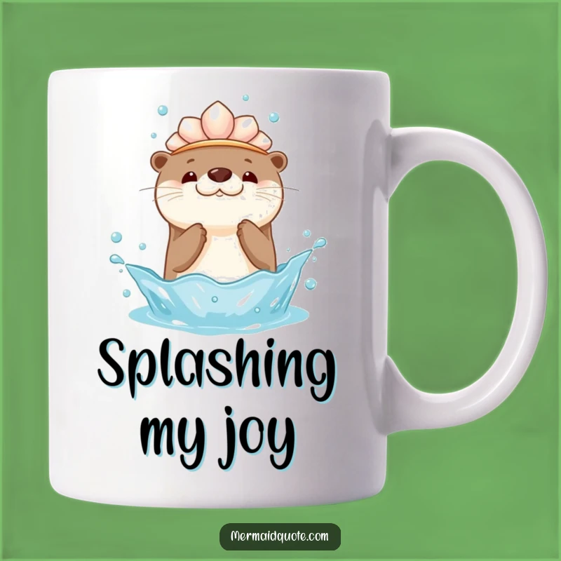 Cute Kawaii Otter Splash Mug: Adorable and Funny Gift for Otter Lovers