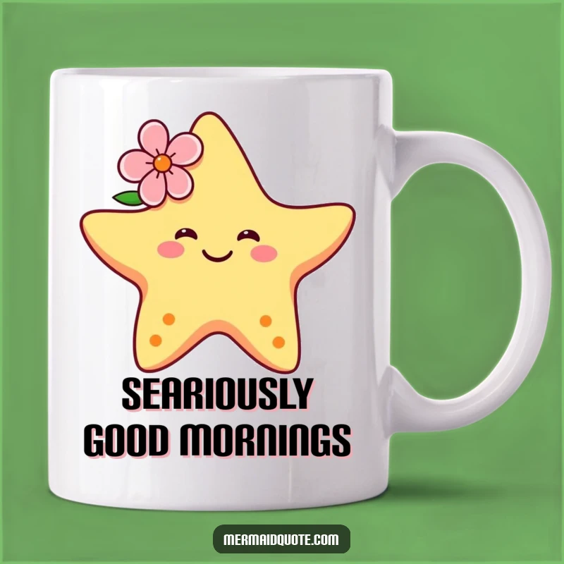 Funny Dancing Starfish Mug - Aloha Vibes & Laughter!
