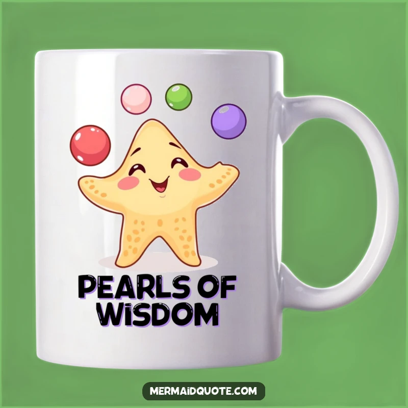 Funny Starfish Juggling Mug: Playful Ocean Treasure, a Hilarious Funny Gift!