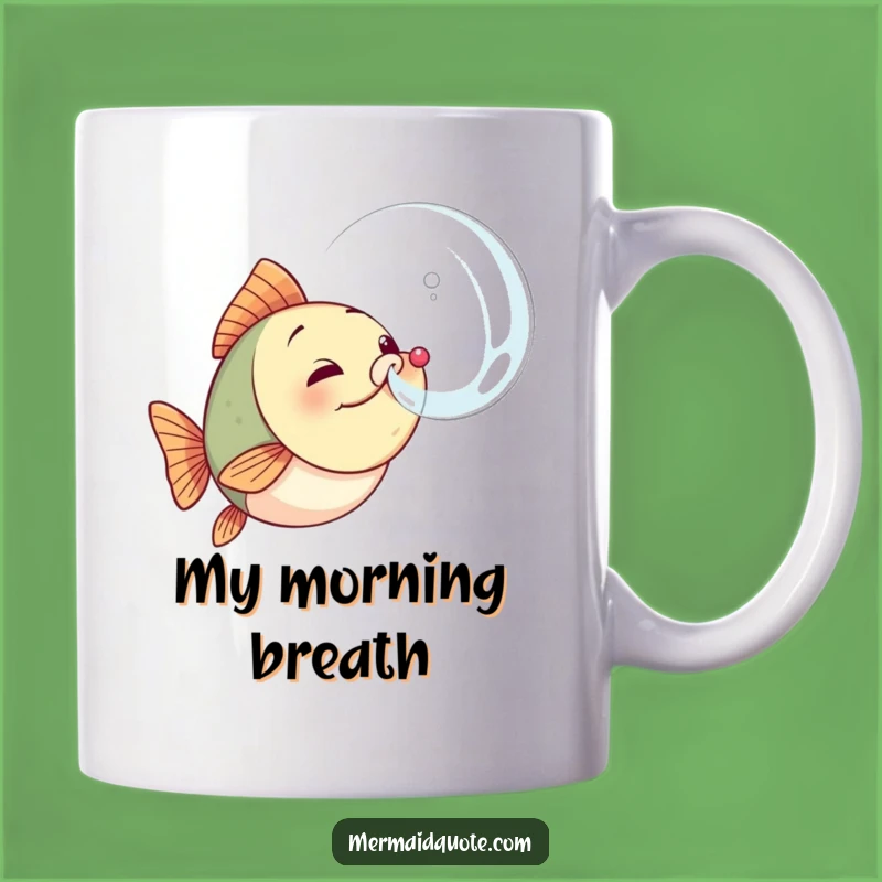 Funny Determined Fish Bubble Mug - Motivational Ocean Creature Gift