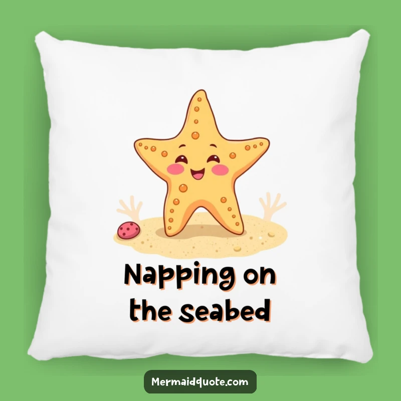 Cozy Funny Starfish Dance Pillow: Snuggle Up with Seaside Comfort