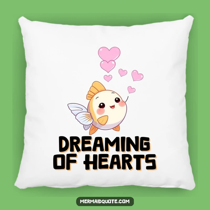 Soft Funny Angelfish Pillow - Cozy & Sweet Heart Bubble Cushion for Cuddles