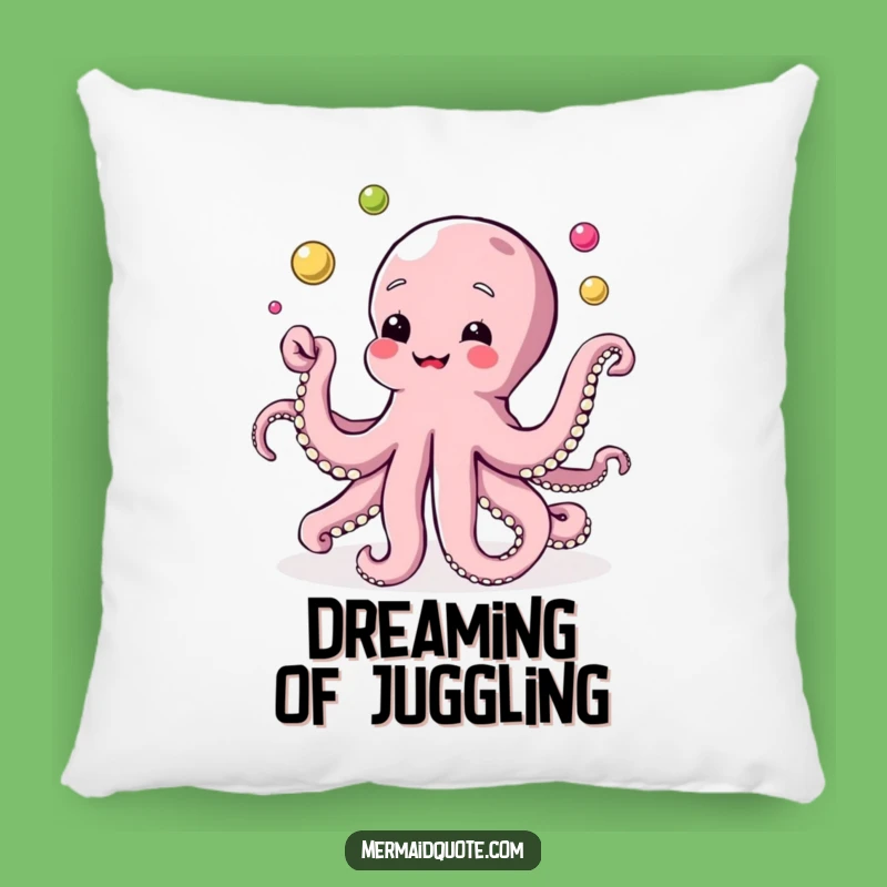 Funny Octopus Pearl Juggling Pillow - Cozy Comfort & Humorous Accent!