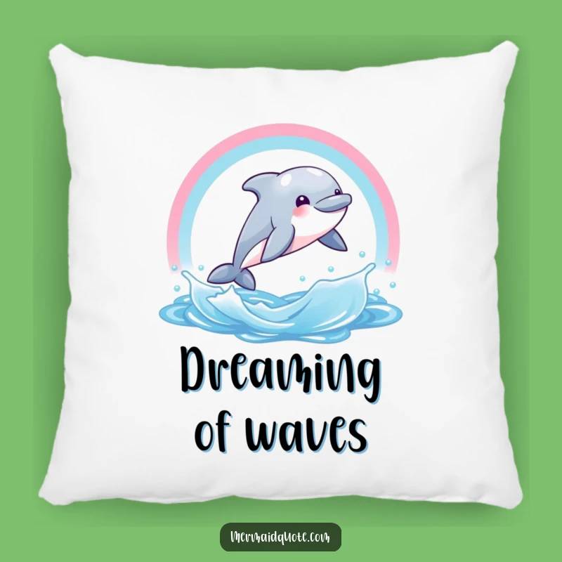 Funny Dolphin Rainbow Pillow - Soft & Joyful Comfort Gift