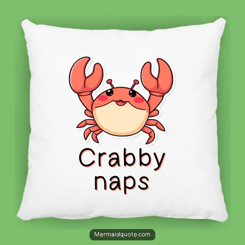 Funny Crab Claws Pillow: Cozy Beach Accent, Perfect Funny Gift