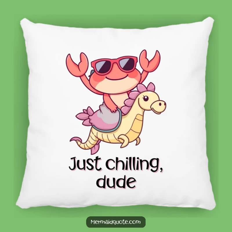 Funny Crab Pillow: Comfy Ocean Accent, a Cozy Funny Gift!