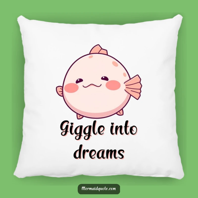 Funny Pufferfish Pillow: Cozy Up With Shy Humor!
