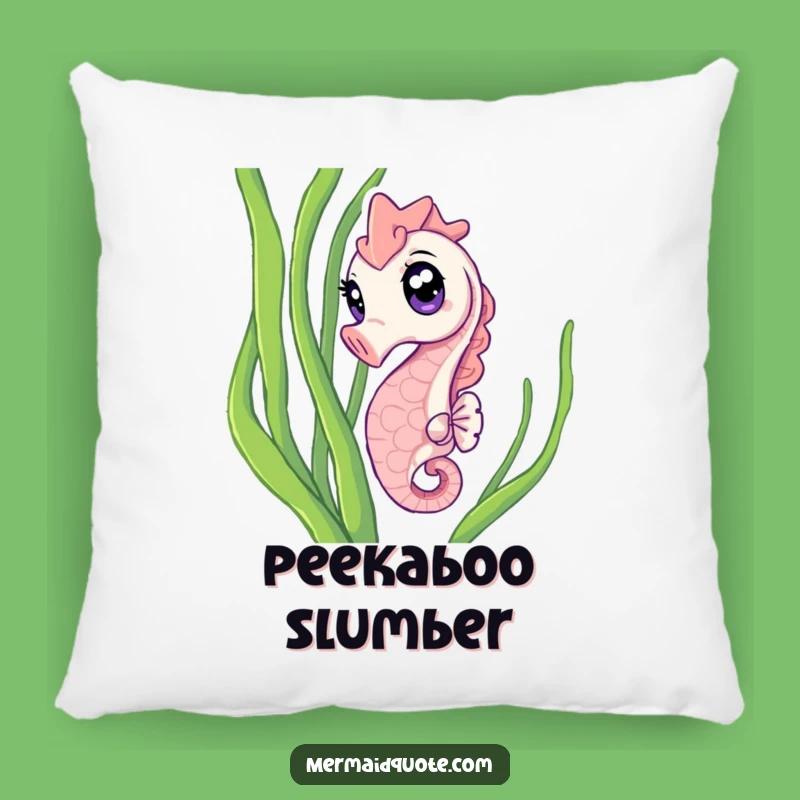 Funny Seahorse Pillow: Cozy Up With Oceanic Wonder!