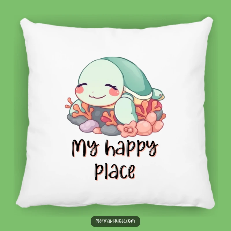 Funny Sleeping Turtle Accent Pillow - Comfy Relaxation Gift