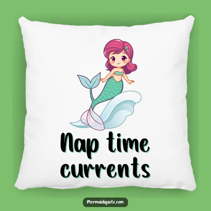 Funny Mermaid Wave Rider Pillow - Comfy & Joyful Ocean Decor Gift
