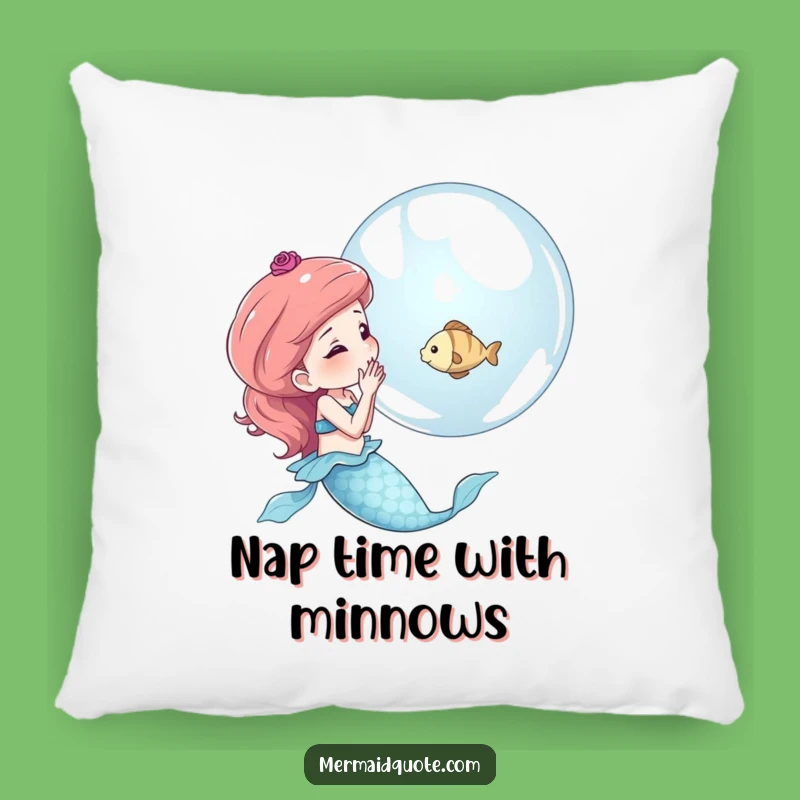 Funny Mermaid Bubble Pillow - Cozy & Whimsical Home Decor Gift