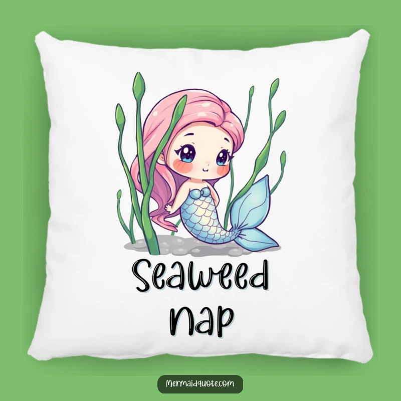 Funny Mermaid Seaweed Pillow: Cozy Underwater Accent, Perfect Funny Gift
