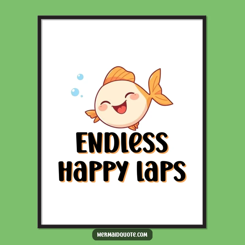 Funny Laughing Fish Digital Art - Instant Joyful Underwater Decor!