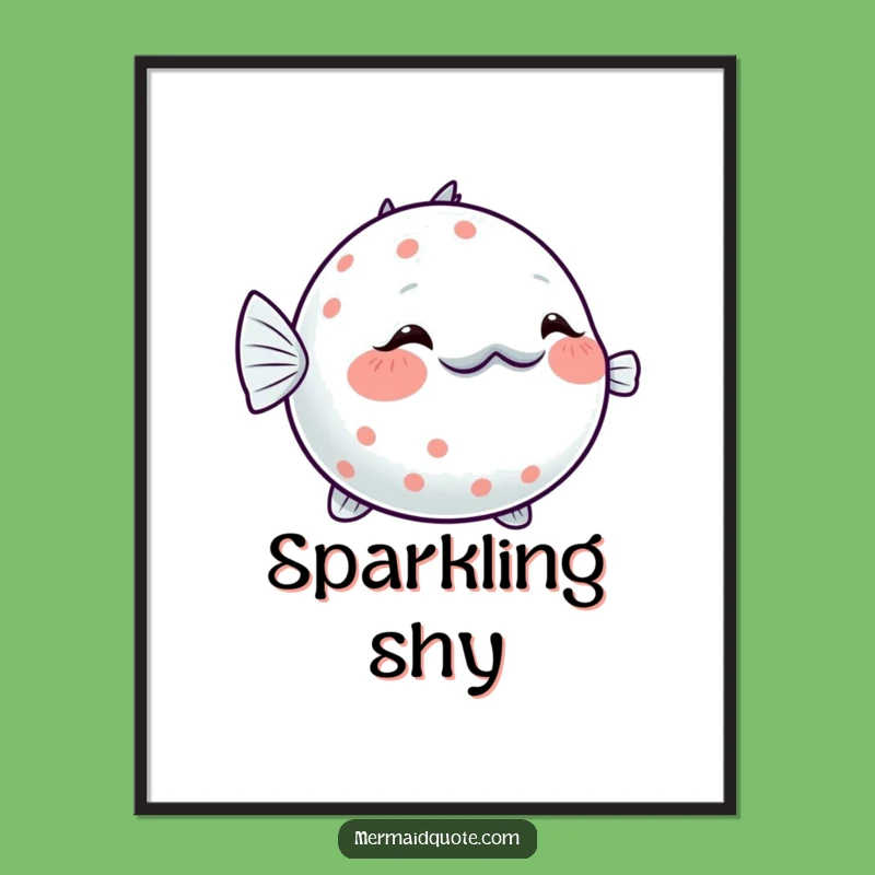 Funny Pufferfish Digital Art: Instant Sweetness for Your Walls, a Captivating Funny Gift!