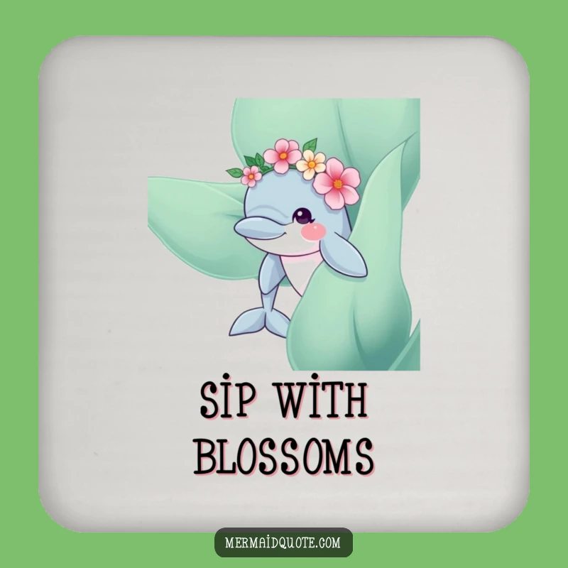 Funny Dolphin Coaster: Protect Surfaces with Charm, a Cute Funny Gift!