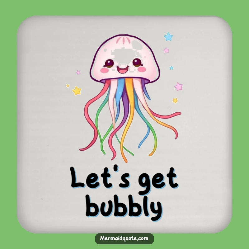 Funny Jellyfish Coaster - Colorful Ribbons Protection, Artistic Funny Gift Accessory