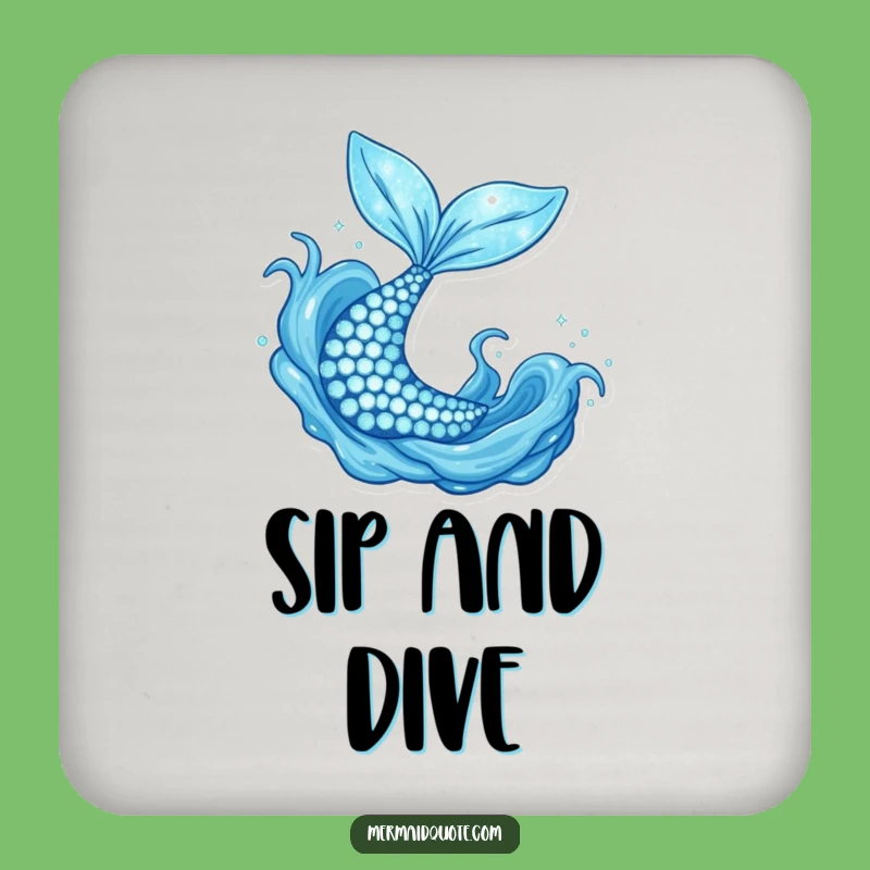 Funny Mermaid Tail Coaster Set: Protect Surfaces with Magic