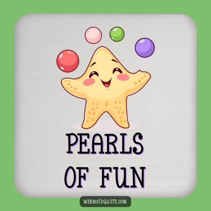 Funny Starfish Coaster: Protect Surfaces with Playfulness, a Tiny Funny Gift!
