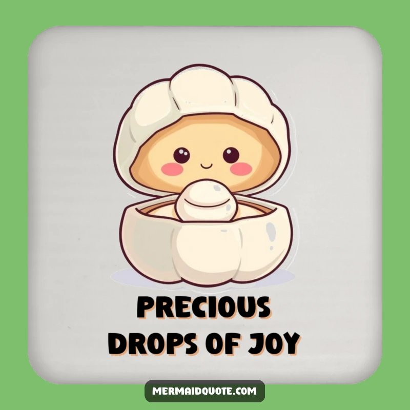 Funny Smiling Clam Coaster Set: Protect Surfaces with Ocean Joy