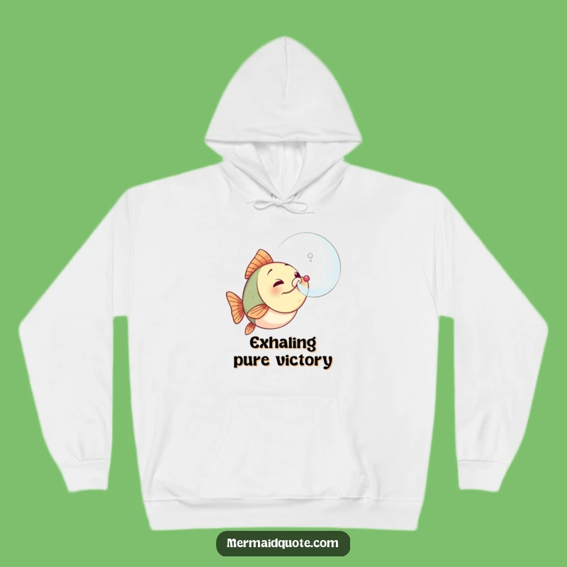 Cozy Funny Determined Fish Hoodie - Motivational & Warm Gift