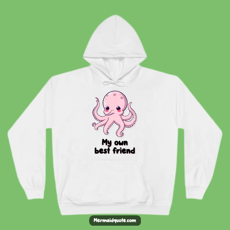 Cozy Funny Kawaii Octopus Hoodie - Warm & Hilarious Self-Tickling Design for Comfort