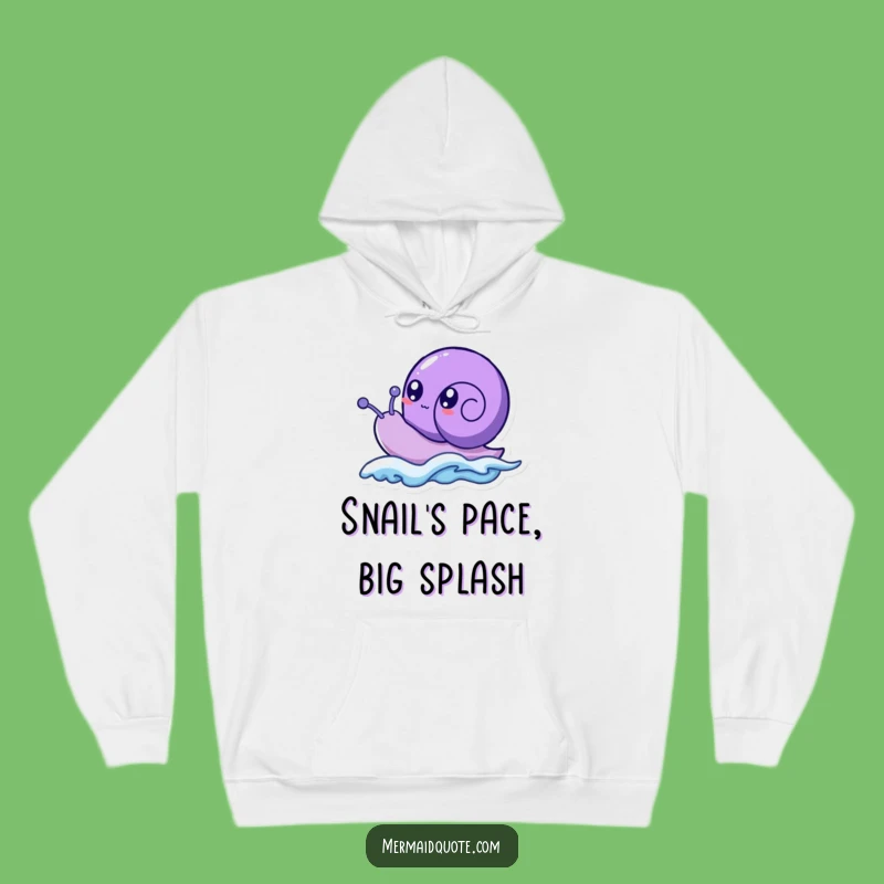 Cozy Funny Purple Sea Snail Hoodie - Bubbly Eyes Surf Style, Warm Funny Gift