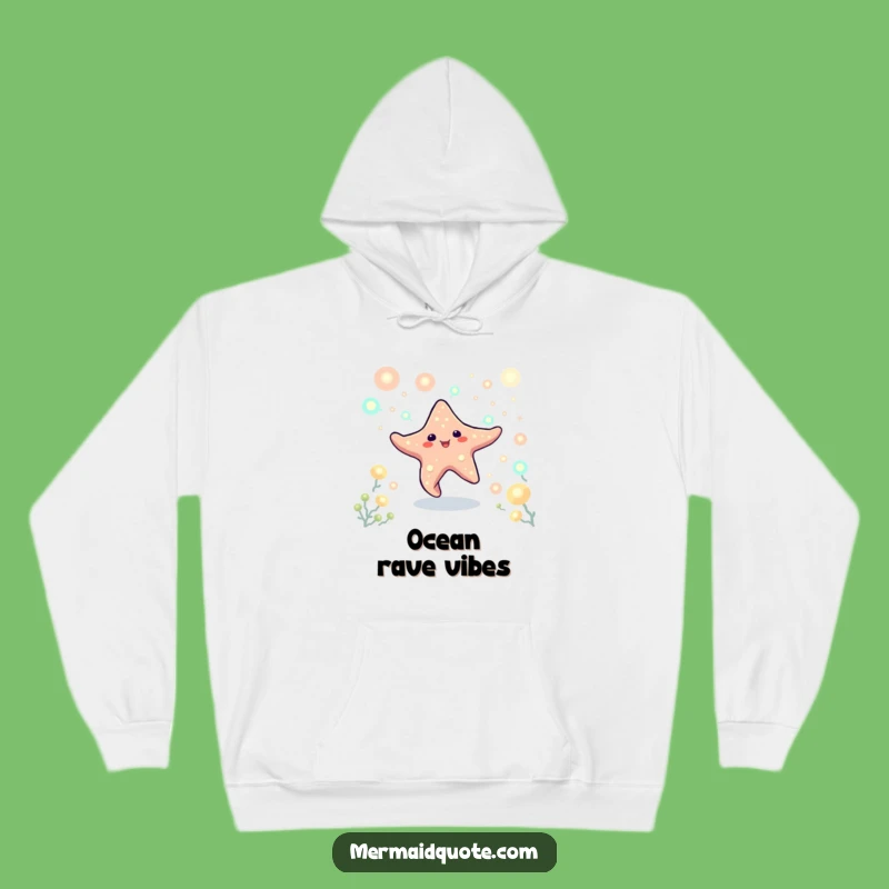Cozy Funny Starfish Dancing Hoodie - Warm & Glowing Gift for Ocean Lovers