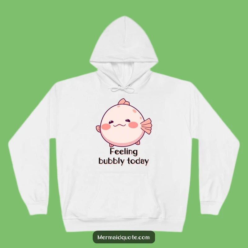 Funny Pufferfish Hoodie: Cozy Up With Shy Giggle Humor!
