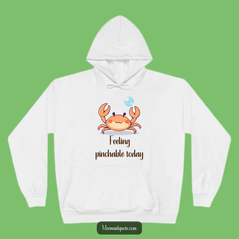Funny Crab Bubble Hoodie: Cozy Up with Beachy Charm