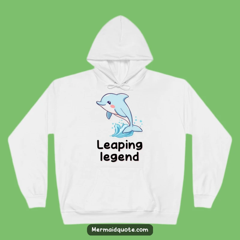 Funny Dolphin Waves Hoodie: Cozy Ocean Adventure Wear, Perfect Funny Gift