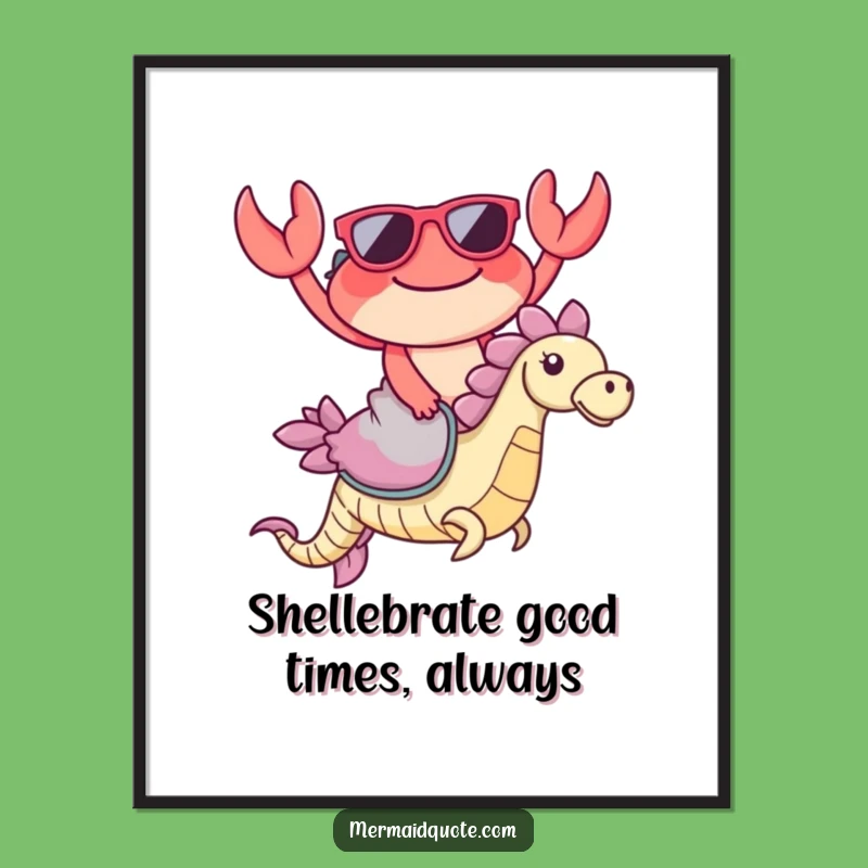 Free Printable Funny Crab Wall Art SVG - Hilarious Ocean Scene Downloadable Art