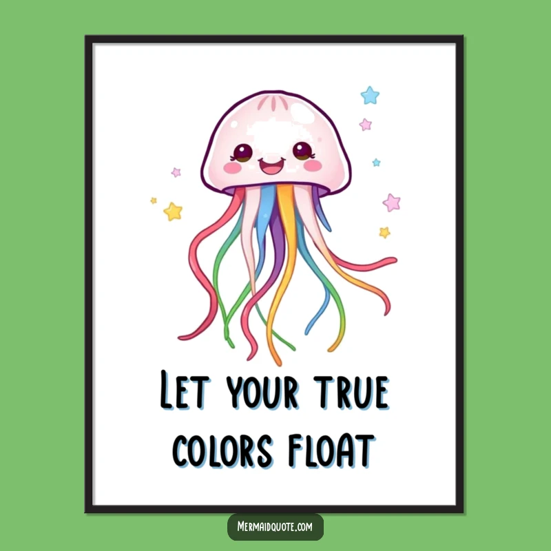 Funny Free Printable Wall Art: Jellyfish with Ribbons! Whimsical Downloadable Art for Your Home